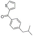 (4-ISOBUTYLPHENYL)(THIEN-2-YL)METHANONE Struktur