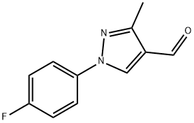 1-(4-FLUOROPHENYL)-3-METHYL-1H-PYRAZOLE-4-CARBALDEHYDE Struktur