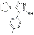 4-(4-METHYLPHENYL)-5-PYRROLIDIN-1-YL-4H-1,2,4-TRIAZOLE-3-THIOL Struktur