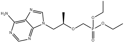 (R)-9-[2-(DIETHYLPHOSPHONOMETHOXY)PROPYL] ADENINE Struktur