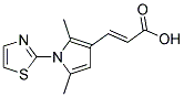 (2E)-3-[2,5-DIMETHYL-1-(1,3-THIAZOL-2-YL)-1H-PYRROL-3-YL]ACRYLIC ACID Struktur