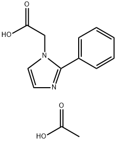 (2-PHENYL-IMIDAZOL-1-YL)-ACETIC ACID ACETATE Struktur