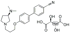 4'-[3-[(3(R)-DIMETHYLAMINO-1-PYRROLIDINYL]PROPOXY]-[1,1-BIPHENYL]-4'-CARBONITRILE L-TARTRATE Struktur