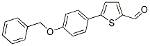 5-[4-(BENZYLOXY)PHENYL]-2-THIOPHENECARBALDEHYDE Struktur