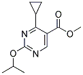 METHYL-2-ISOPROPOXY-4-CYCLOPROPYL-5-PYRIMIDINE CARBOXYLATE Struktur