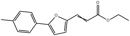 3-(5-P-TOLYL-FURAN-2-YL)-ACRYLIC ACID ETHYL ESTER Struktur