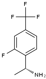 (R)-1-(2-FLUORO-4-(TRIFLUOROMETHYL)PHENYL)ETHANAMINE Struktur