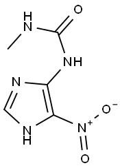 N-METHYL-N'-(5-NITRO-1H-IMIDAZOL-4-YL)UREA Struktur