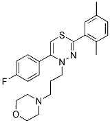 2-(2,5-DIMETHYLPHENYL)-5-(4-FLUOROPHENYL)-4-[3-(4-MORPHOLINYL)PROPYL]-4H-1,3,4-THIADIAZINE Struktur