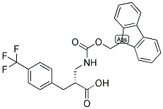 (R)-2-[(9H-FLUOREN-9-YLMETHOXYCARBONYLAMINO)-METHYL]-3-(4-TRIFLUOROMETHYL-PHENYL)-PROPIONIC ACID Struktur