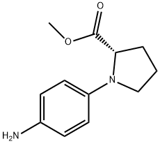 1-(4-AMINO-PHENYL)-PYRROLIDINE-2-CARBOXYLIC ACID METHYL ESTER Struktur