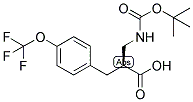 (S)-2-(TERT-BUTOXYCARBONYLAMINO-METHYL)-3-(4-TRIFLUOROMETHOXY-PHENYL)-PROPIONIC ACID Struktur