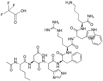 AC-NLE-ASP-HIS-D-PHE-ARG-TRP-LYS-NH2 Struktur