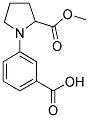 1-(3-CARBOXY-PHENYL)-PYRROLIDIN-2-CARBOXYLIC ACID METHYL ESTER Struktur