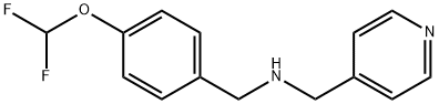 [4-(DIFLUOROMETHOXY)BENZYL]-(PYRIDIN-4-YLMETHYL)AMINE Struktur