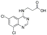 3-(6,8-DICHLORO-QUINAZOLIN-4-YLAMINO)-PROPIONIC ACID Struktur