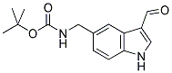 (3-FORMYL-1H-INDOL-5-YLMETHYL)-CARBAMIC ACID TERT-BUTYL ESTER Struktur