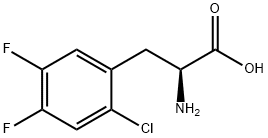 2-CHLORO-4,5-DIFLUORO-DL-PHENYLALANINE Struktur