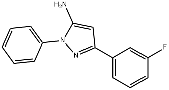 5-(3-FLUORO-PHENYL)-2-PHENYL-2H-PYRAZOL-3-YLAMINE Struktur