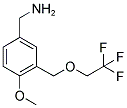 (4-METHOXY-3-[(2,2,2-TRIFLUOROETHOXY)METHYL]BENZYL)AMINE Struktur