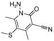 1-AMINO-4,6-DIMETHYL-5-(METHYLTHIO)-2-OXO-1,2-DIHYDROPYRIDINE-3-CARBONITRILE Struktur