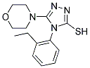 4-(2-ETHYLPHENYL)-5-MORPHOLIN-4-YL-4H-1,2,4-TRIAZOLE-3-THIOL Struktur