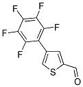 4-(2,3,4,5,6-PENTAFLUOROPHENYL)-2-THIOPHENE CARBALDEHYDE Struktur