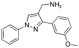 [3-(3-METHOXYPHENYL)-1-PHENYL-1H-PYRAZOL-4-YL]METHYLAMINE Struktur