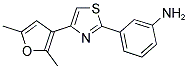 3-[4-(2,5-DIMETHYL-FURAN-3-YL)-THIAZOL-2-YL]-PHENYLAMINE Struktur