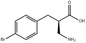 (R)-2-AMINOMETHYL-3-(4-BROMO-PHENYL)-PROPIONIC ACID Struktur