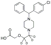 CETIRIZINE-D4 (ETHOXY-D4) Struktur