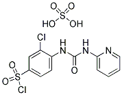 3-CHLORO-4-(3-PYRIDIN-2-YL-UREIDO)-BENZENESULFONYL CHLORIDE HYDROGEN SULFATE Struktur