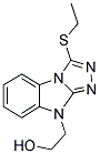 2-(3-ETHYLSULFANYL-BENZO[4,5]IMIDAZO[2,1-C][1,2,4]TRIAZOL-9-YL)-ETHANOL Struktur