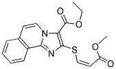 ETHYL 2-{[(1Z)-3-METHOXY-3-OXOPROP-1-ENYL]THIO}IMIDAZO[2,1-A]ISOQUINOLINE-3-CARBOXYLATE Struktur