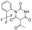 5-ACETYL-1-[2-(TRIFLUOROMETHYL)PHENYL]PYRIMIDINE-2,4,6(1H,3H,5H)-TRIONE Struktur