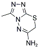 3-METHYL-7H-[1,2,4]TRIAZOLO[3,4-B][1,3,4]THIADIAZIN-6-AMINE Struktur