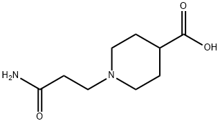 1-(2-CARBAMOYL-ETHYL)-PIPERIDINE-4-CARBOXYLIC ACID Struktur