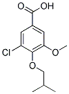 3-CHLORO-4-ISOBUTOXY-5-METHOXYBENZOIC ACID Struktur