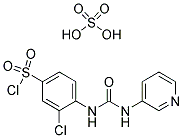 3-CHLORO-4-(3-PYRIDIN-3-YL-UREIDO)-BENZENESULFONYL CHLORIDE HYDROGEN SULFATE Struktur