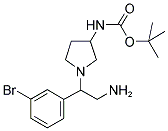 3-N-BOC-AMINO-1-[2-AMINO-1-(3-BROMO-PHENYL)-ETHYL]-PYRROLIDINE Struktur