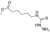 METHYL 6-[(HYDRAZINOCARBONOTHIOYL)AMINO]HEXANOATE Struktur