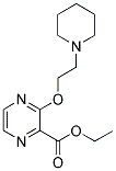 3-(2-PIPERIDIN-1-YL-ETHOXY)-PYRAZINE-2-CARBOXYLIC ACID ETHYL ESTER Struktur