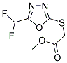 METHYL ([5-(DIFLUOROMETHYL)-1,3,4-OXADIAZOL-2-YL]SULFANYL)ACETATE Struktur