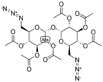 6,6'-DIAZIDO-6,6'DEOXY-2,2',3,3',4,4'-HEXA-O-ACETYL-TREHALOSE Struktur