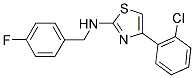 4-(2-CHLOROPHENYL)-N-(4-FLUOROBENZYL)-1,3-THIAZOL-2-AMINE Struktur