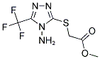 METHYL ([4-AMINO-5-(TRIFLUOROMETHYL)-4H-1,2,4-TRIAZOL-3-YL]SULFANYL)ACETATE Struktur