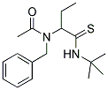 N-BENZYL-N-(1-[(TERT-BUTYLAMINO)CARBONOTHIOYL]PROPYL)ACETAMIDE Struktur