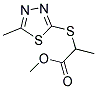 METHYL 2-[(5-METHYL-1,3,4-THIADIAZOL-2-YL)SULFANYL]PROPANOATE Struktur