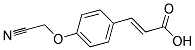 (2E)-3-[4-(CYANOMETHOXY)PHENYL]ACRYLIC ACID Struktur
