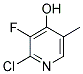 2-CHLORO-3-FLUORO-4-HYDROXY-5-PICOLINE Struktur